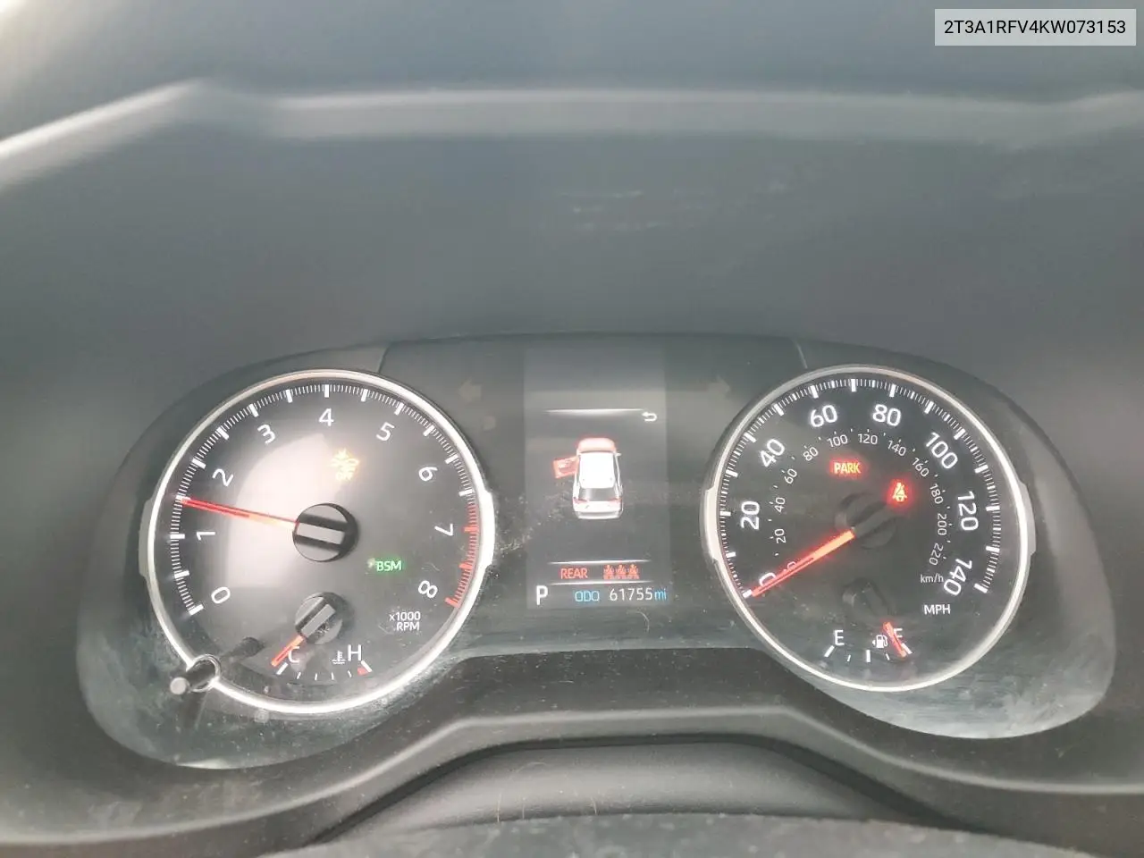 2T3A1RFV4KW073153 2019 Toyota Rav4 Xle Premium