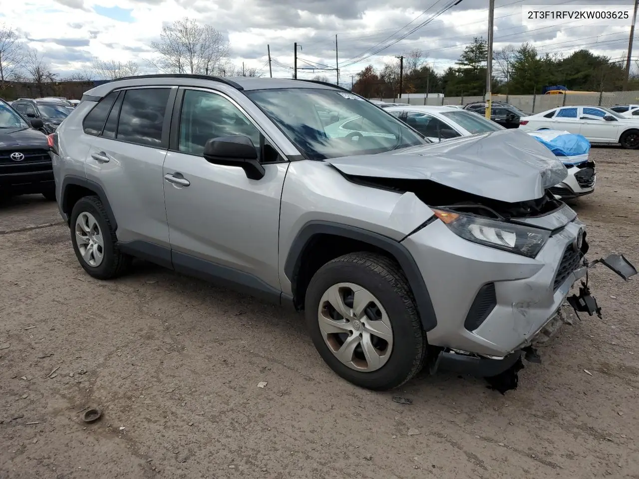 2T3F1RFV2KW003625 2019 Toyota Rav4 Le
