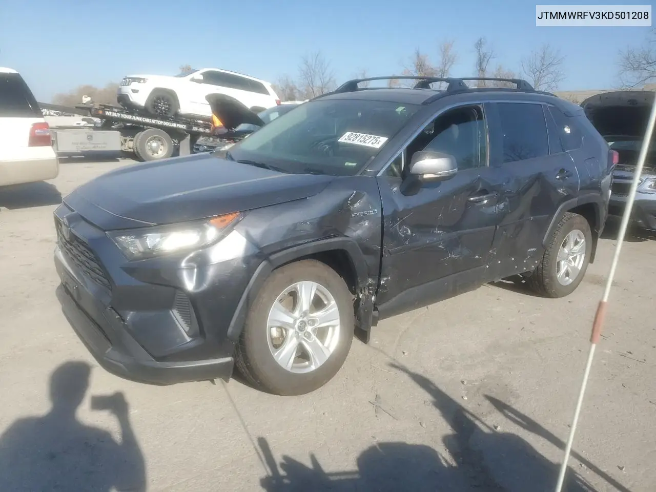 JTMMWRFV3KD501208 2019 Toyota Rav4 Le