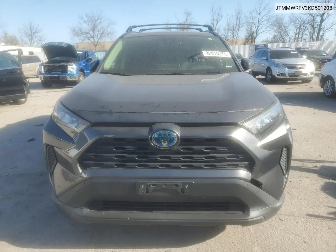JTMMWRFV3KD501208 2019 Toyota Rav4 Le