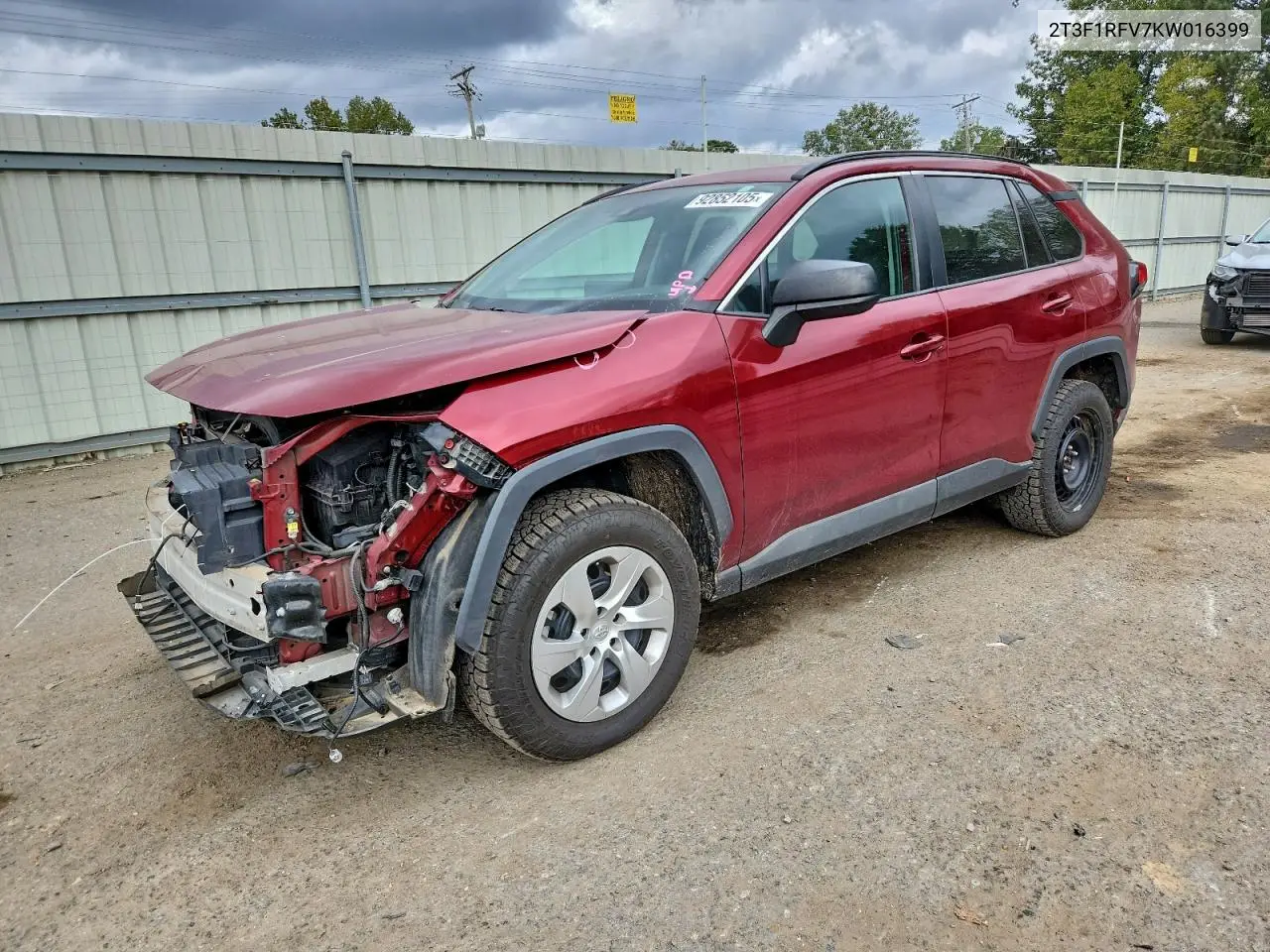 2T3F1RFV7KW016399 2019 Toyota Rav4 Le