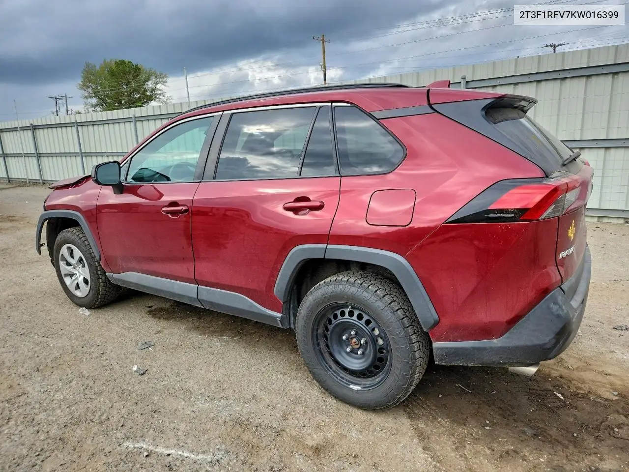 2T3F1RFV7KW016399 2019 Toyota Rav4 Le