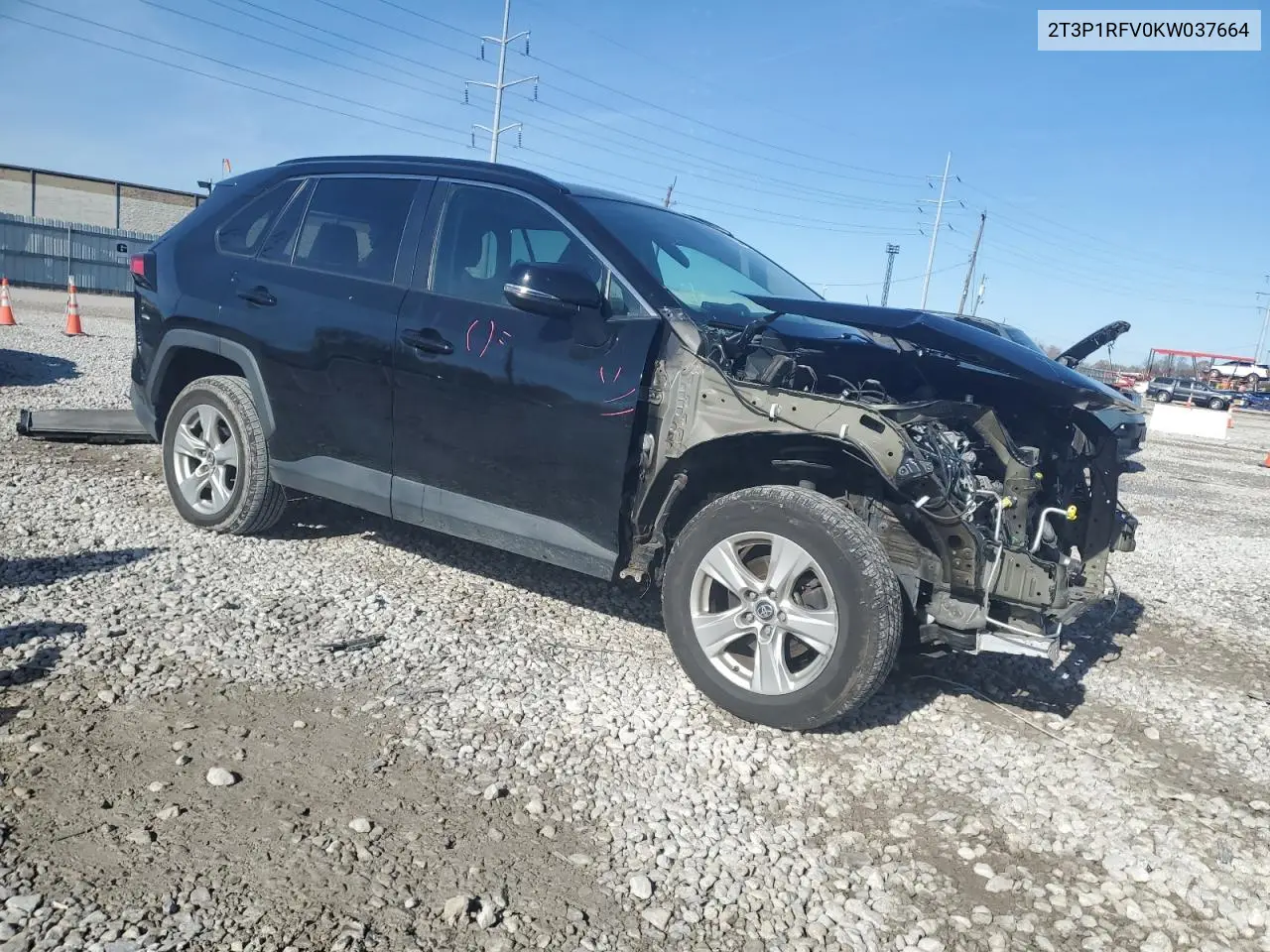 2T3P1RFV0KW037664 2019 Toyota Rav4 Xle