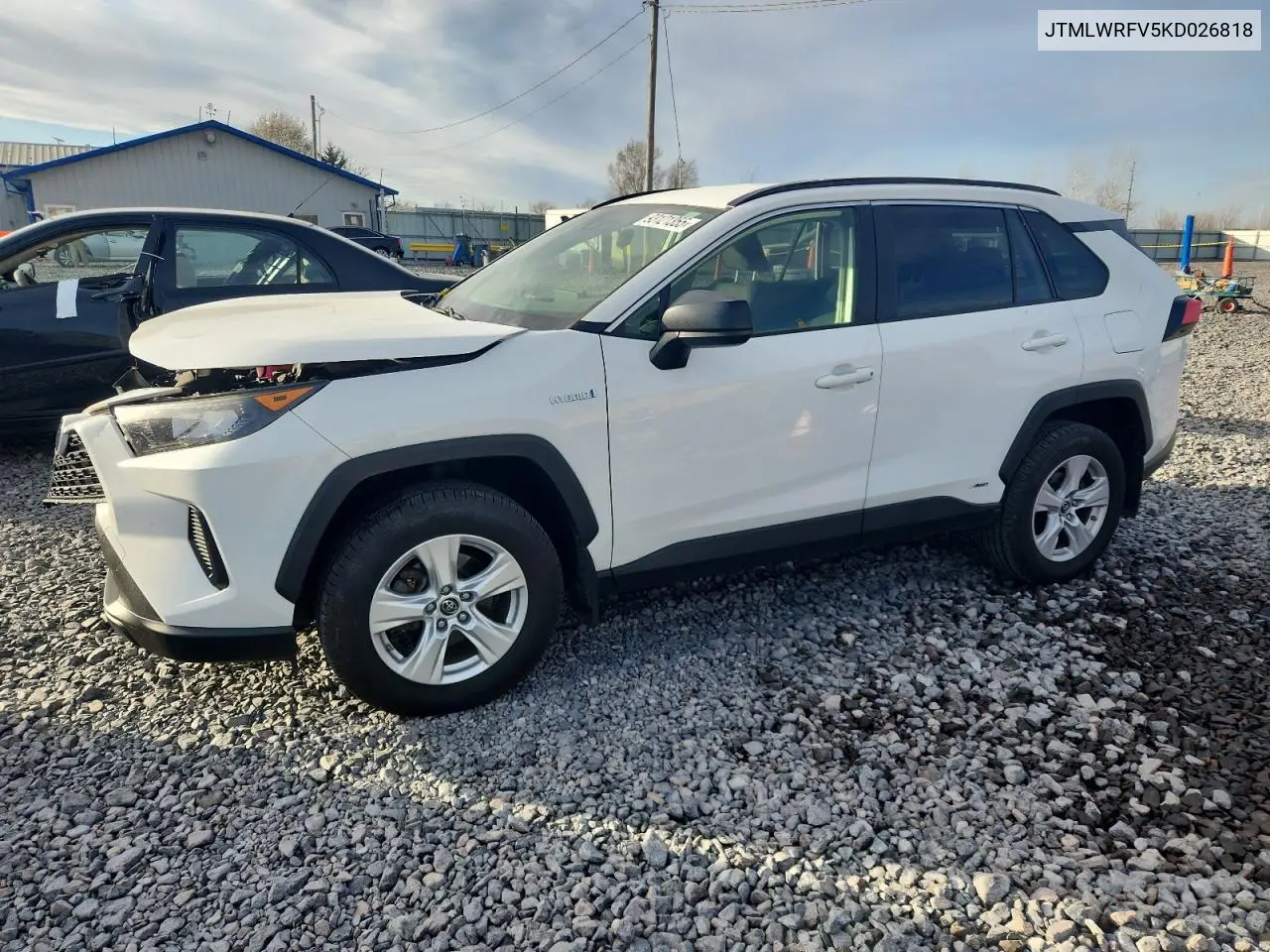 JTMLWRFV5KD026818 2019 Toyota Rav4 Le
