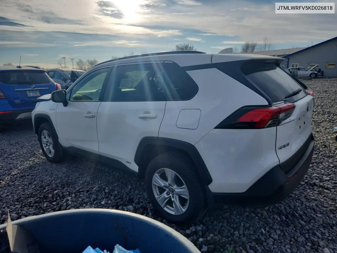 JTMLWRFV5KD026818 2019 Toyota Rav4 Le