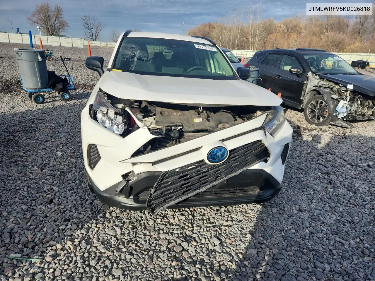 JTMLWRFV5KD026818 2019 Toyota Rav4 Le