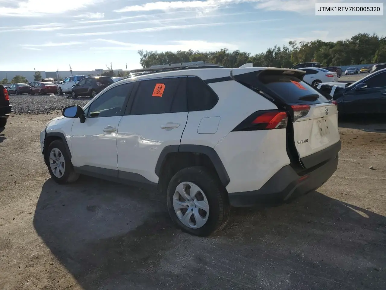 JTMK1RFV7KD005320 2019 Toyota Rav4 Le
