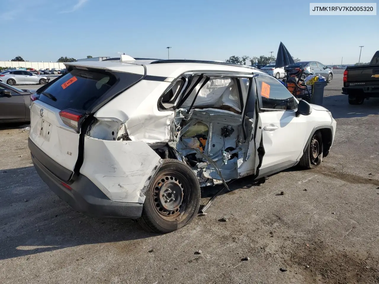 JTMK1RFV7KD005320 2019 Toyota Rav4 Le