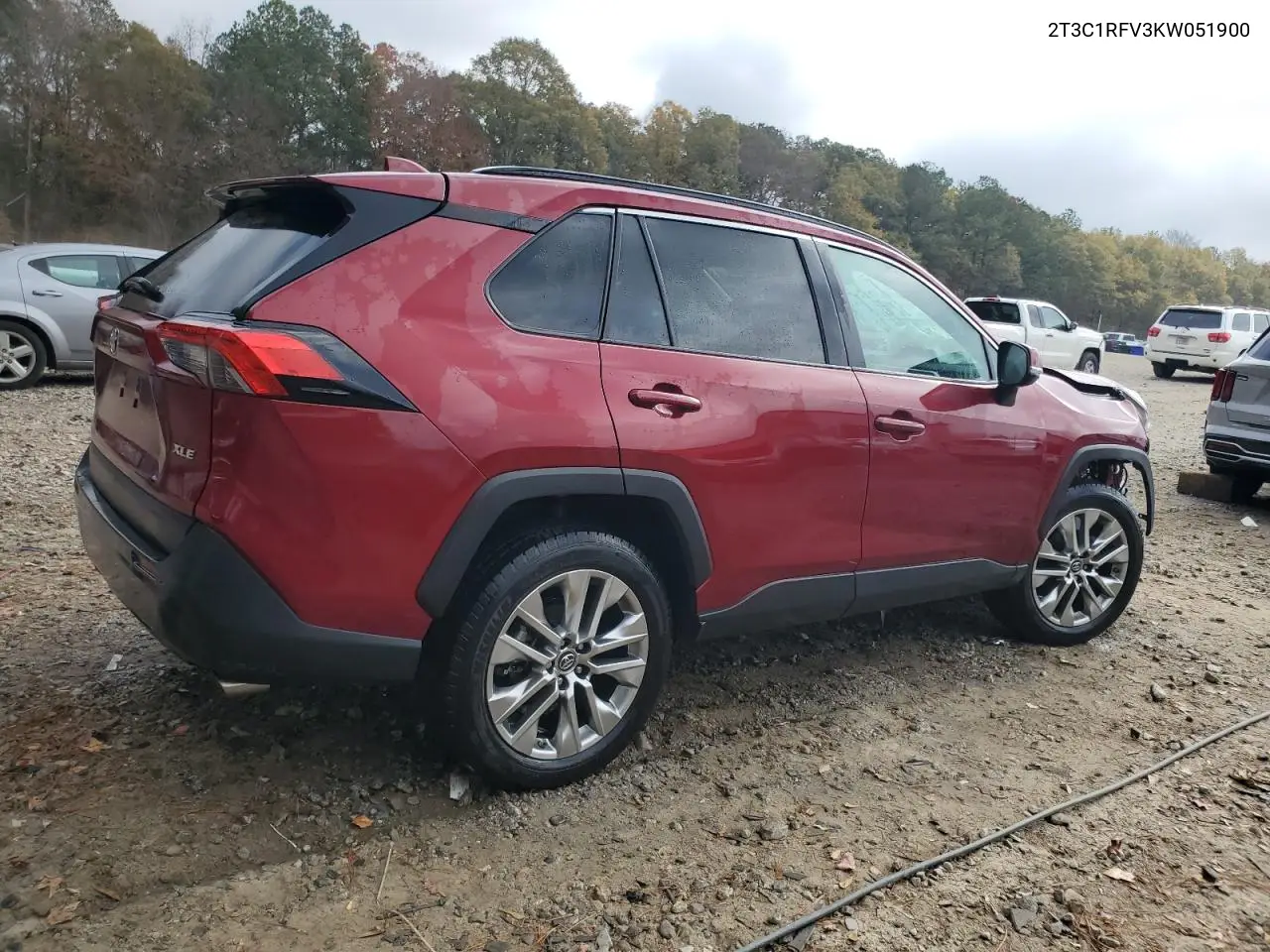 2T3C1RFV3KW051900 2019 Toyota Rav4 Xle Premium