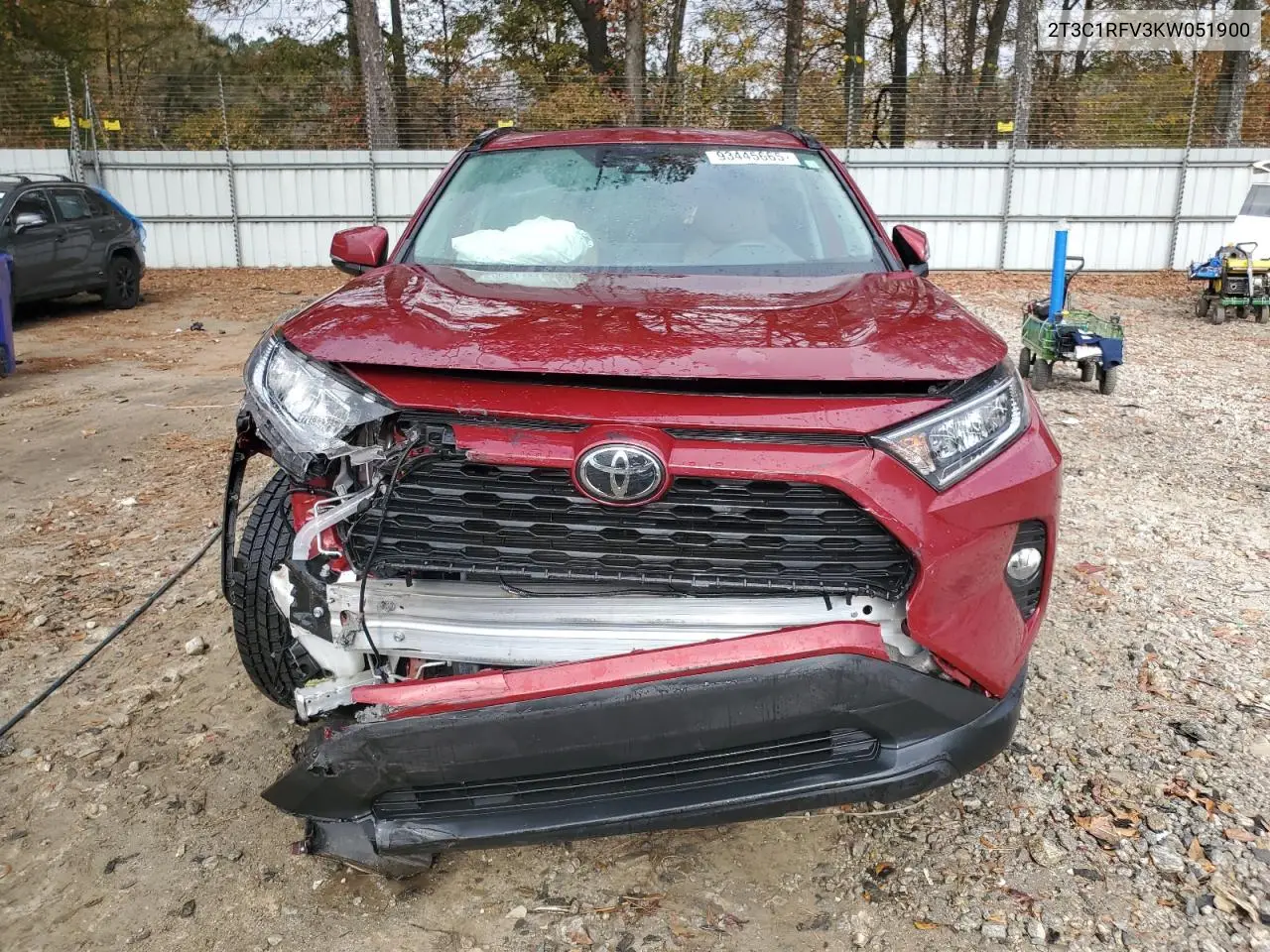 2T3C1RFV3KW051900 2019 Toyota Rav4 Xle Premium