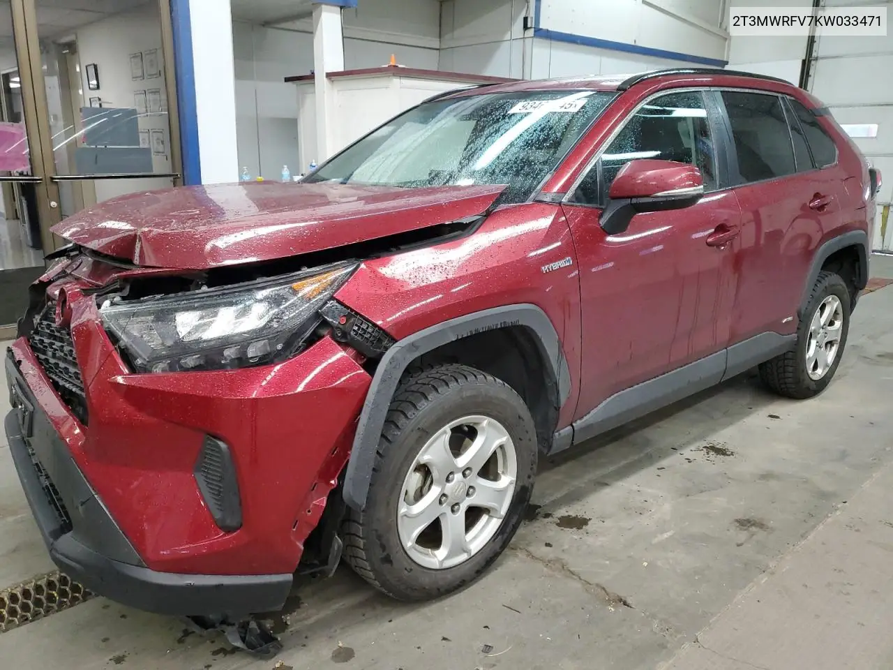 2T3MWRFV7KW033471 2019 Toyota Rav4 Le