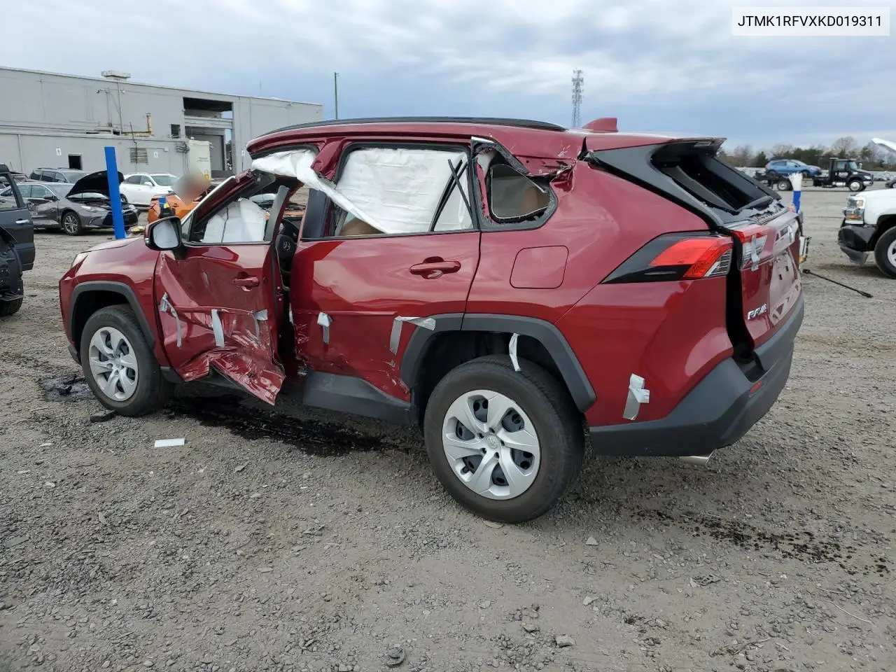 JTMK1RFVXKD019311 2019 Toyota Rav4 Le