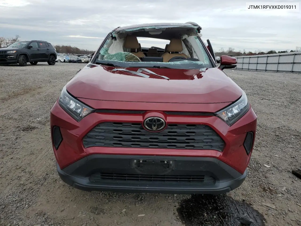 JTMK1RFVXKD019311 2019 Toyota Rav4 Le