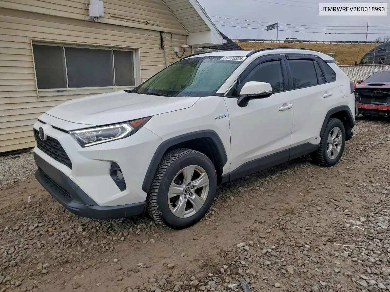JTMRWRFV2KD018993 2019 Toyota Rav4 Xle