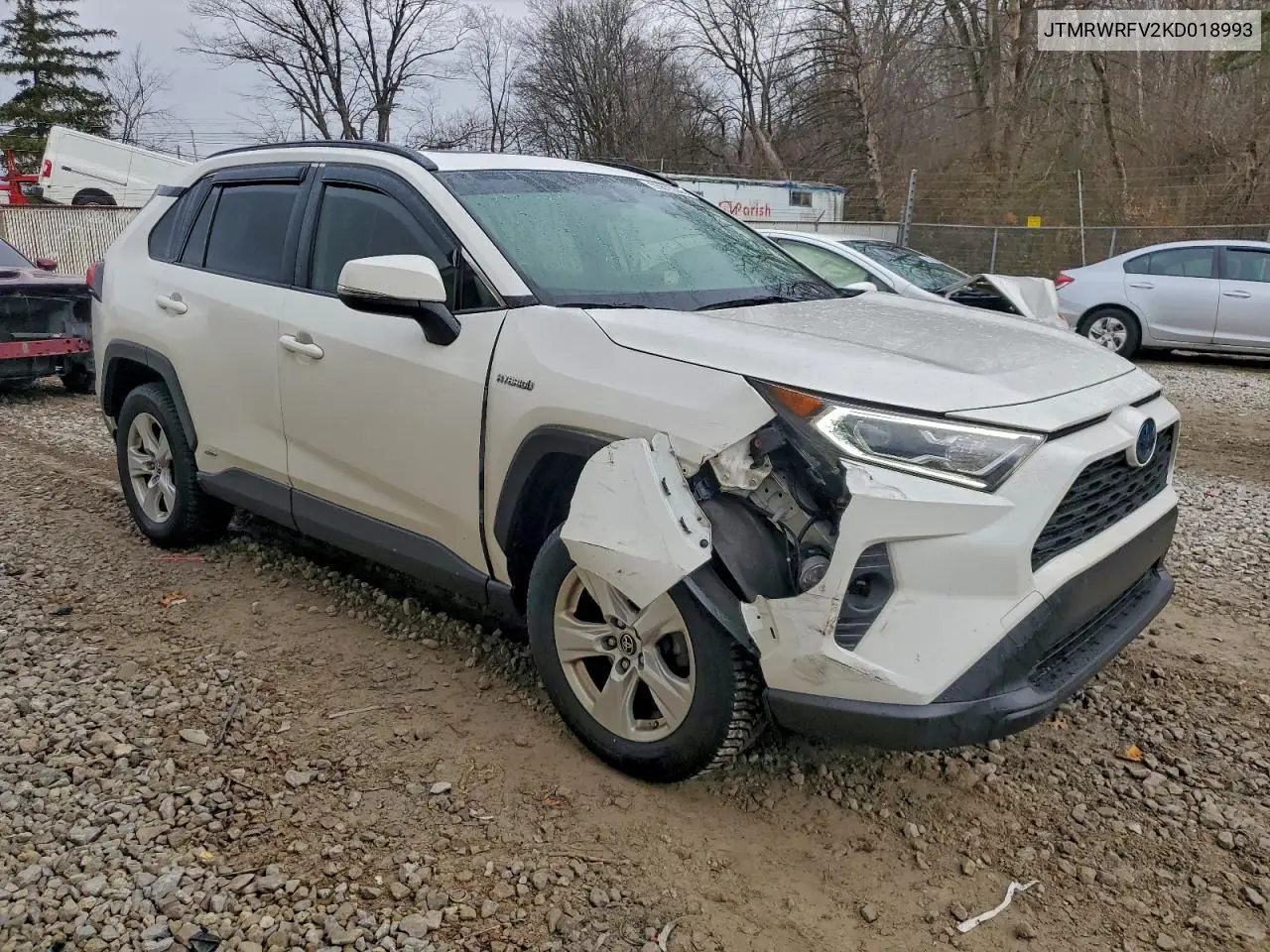 JTMRWRFV2KD018993 2019 Toyota Rav4 Xle