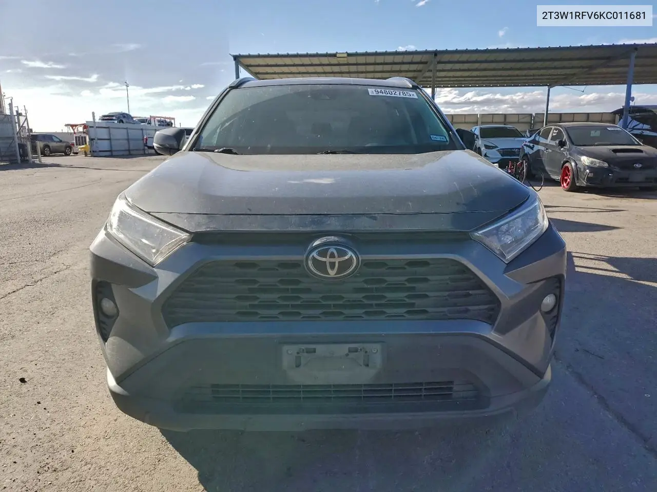 2T3W1RFV6KC011681 2019 Toyota Rav4 Xle