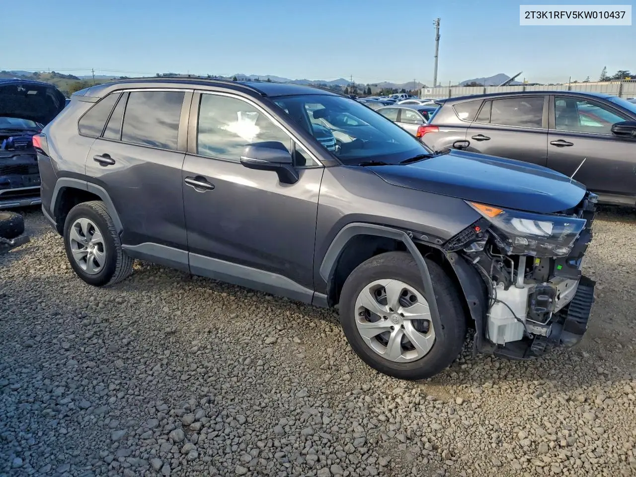 2T3K1RFV5KW010437 2019 Toyota Rav4 Le