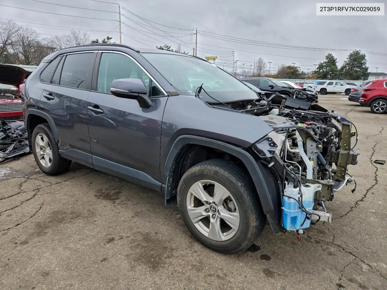 2T3P1RFV7KC029059 2019 Toyota Rav4 Xle