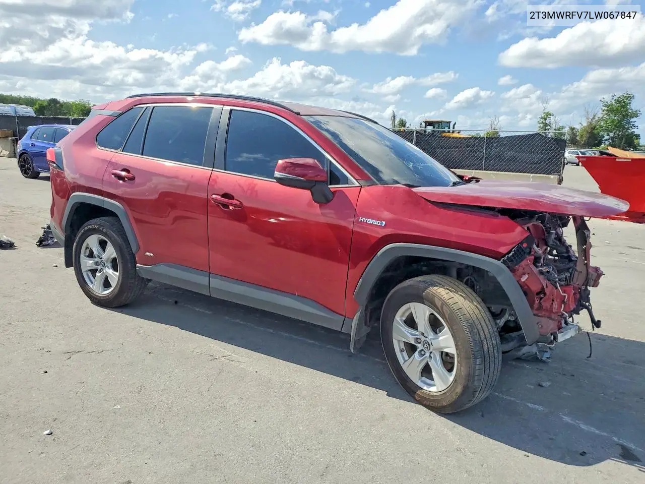2T3MWRFV7LW067847 2020 Toyota Rav4 Le