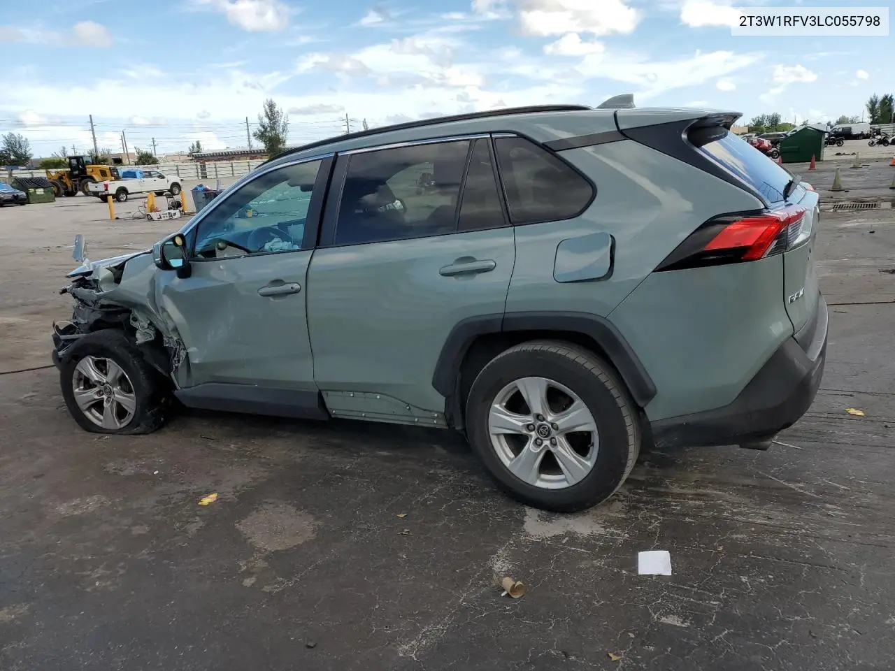 2T3W1RFV3LC055798 2020 Toyota Rav4 Xle