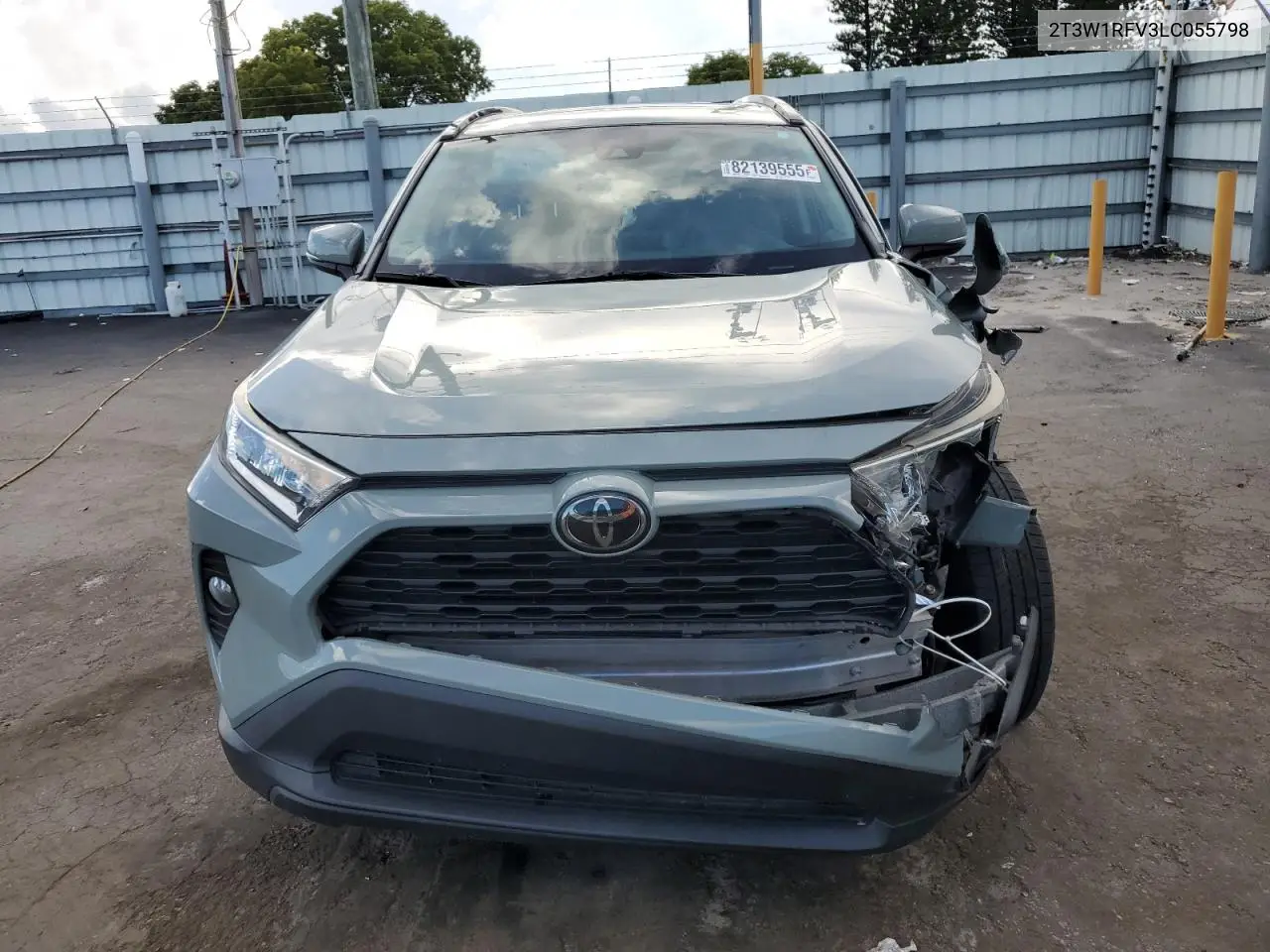 2T3W1RFV3LC055798 2020 Toyota Rav4 Xle