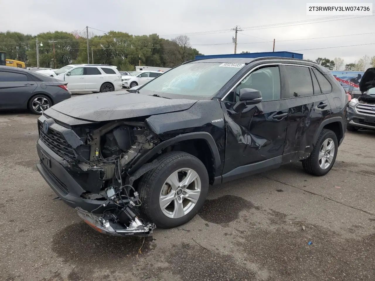 2T3RWRFV3LW074736 2020 Toyota Rav4 Xle