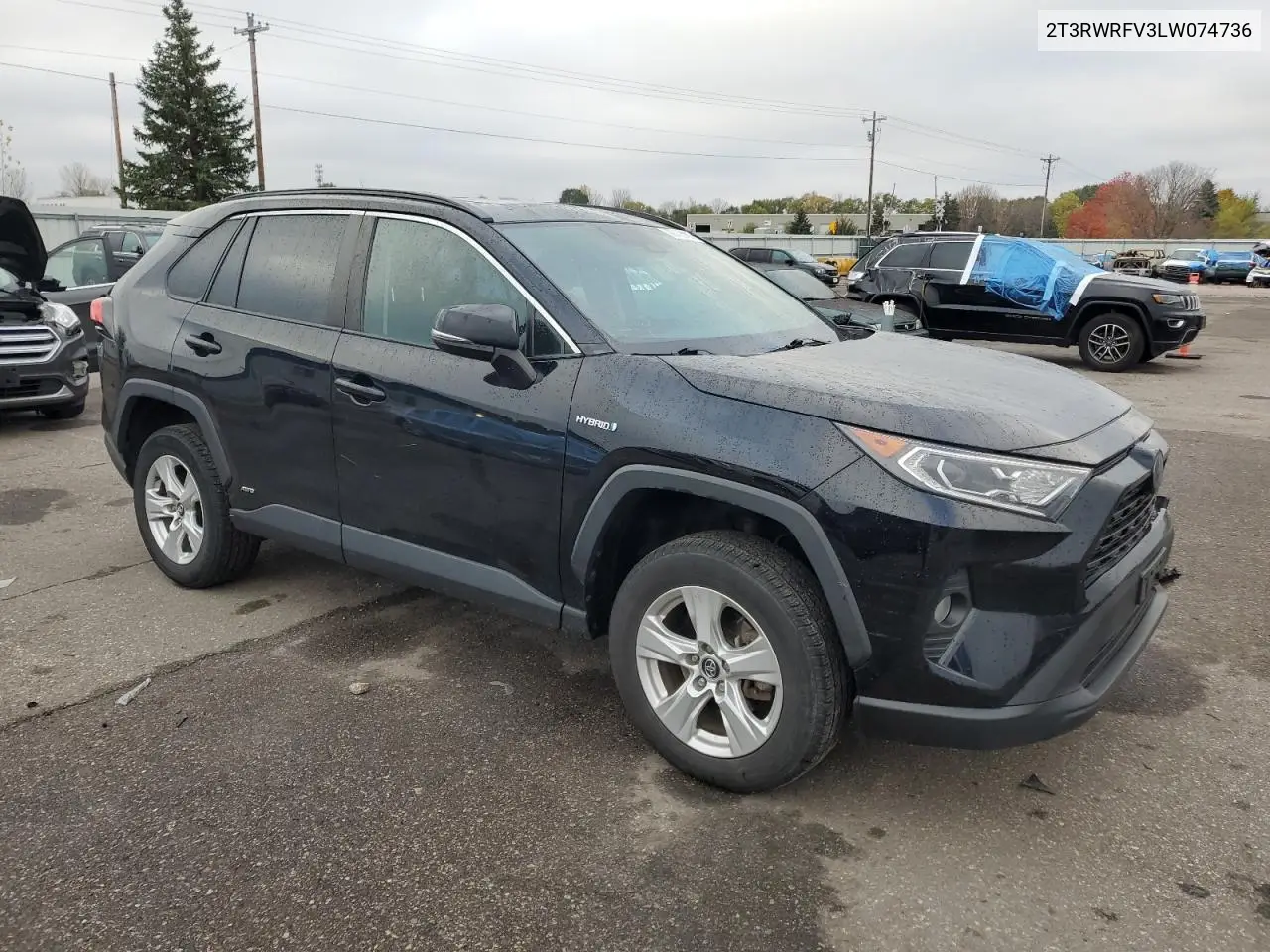 2T3RWRFV3LW074736 2020 Toyota Rav4 Xle