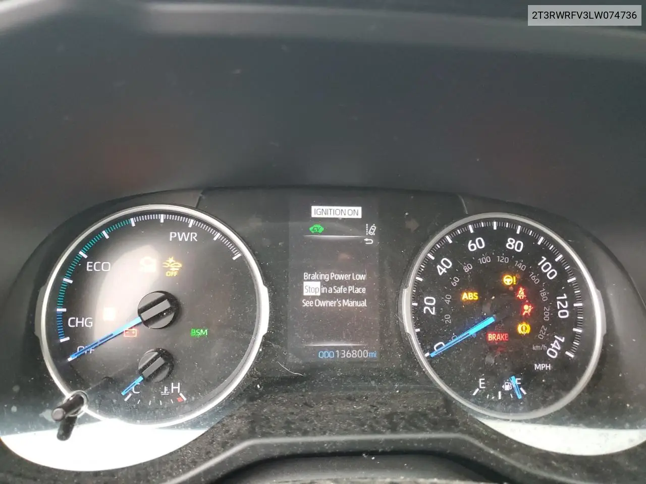 2T3RWRFV3LW074736 2020 Toyota Rav4 Xle