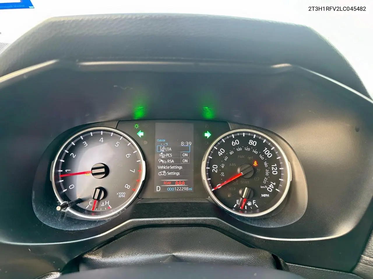 2T3H1RFV2LC045482 2020 Toyota Rav4 Le