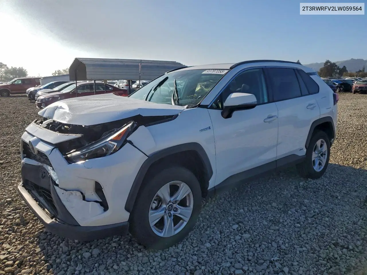 2T3RWRFV2LW059564 2020 Toyota Rav4 Xle