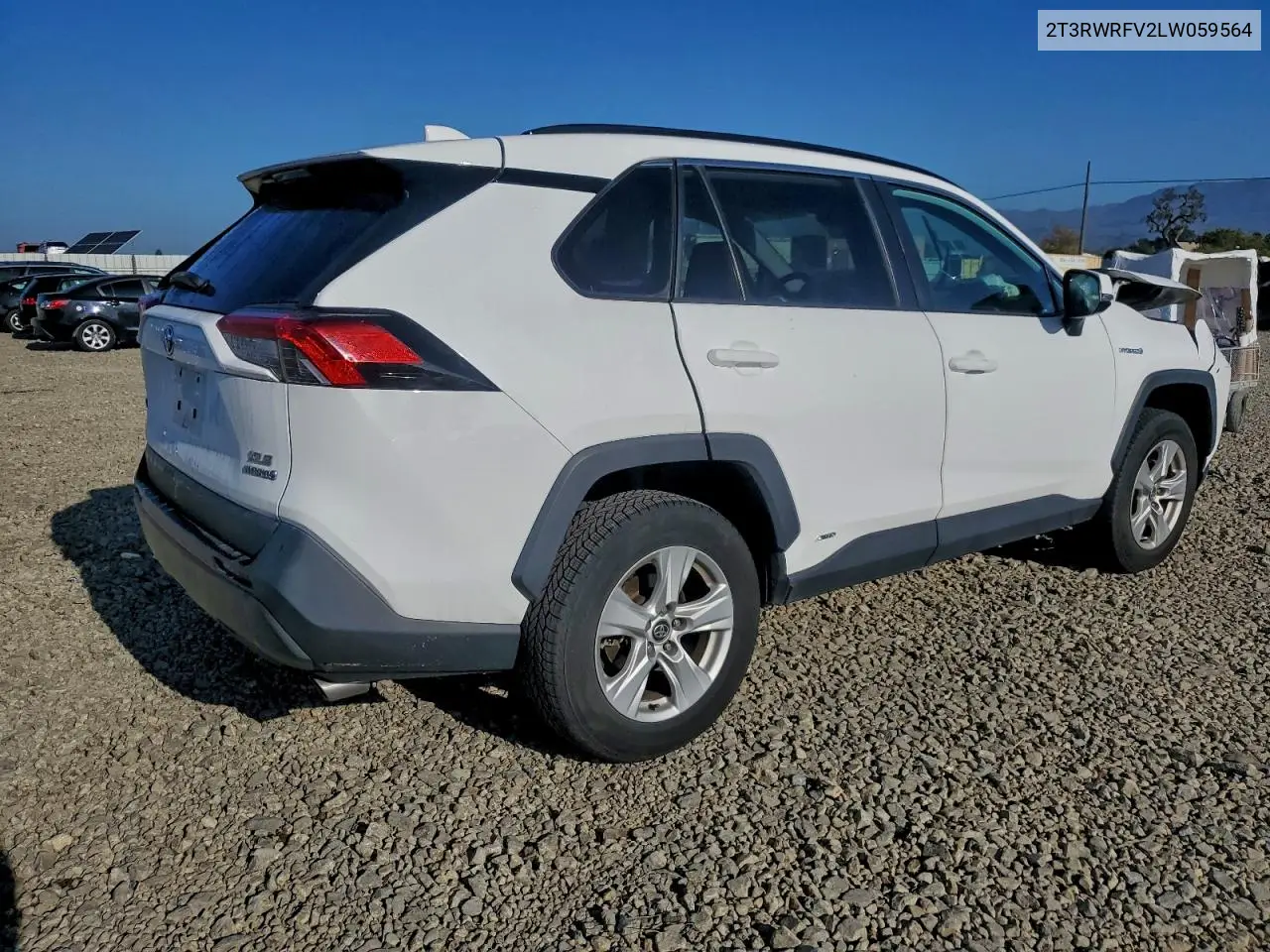 2T3RWRFV2LW059564 2020 Toyota Rav4 Xle