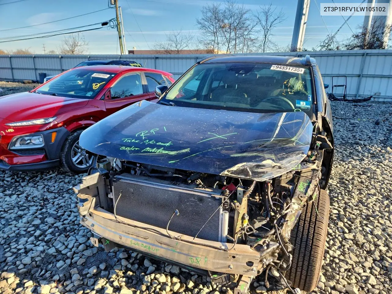 2T3P1RFV1LW105102 2020 Toyota Rav4 Xle