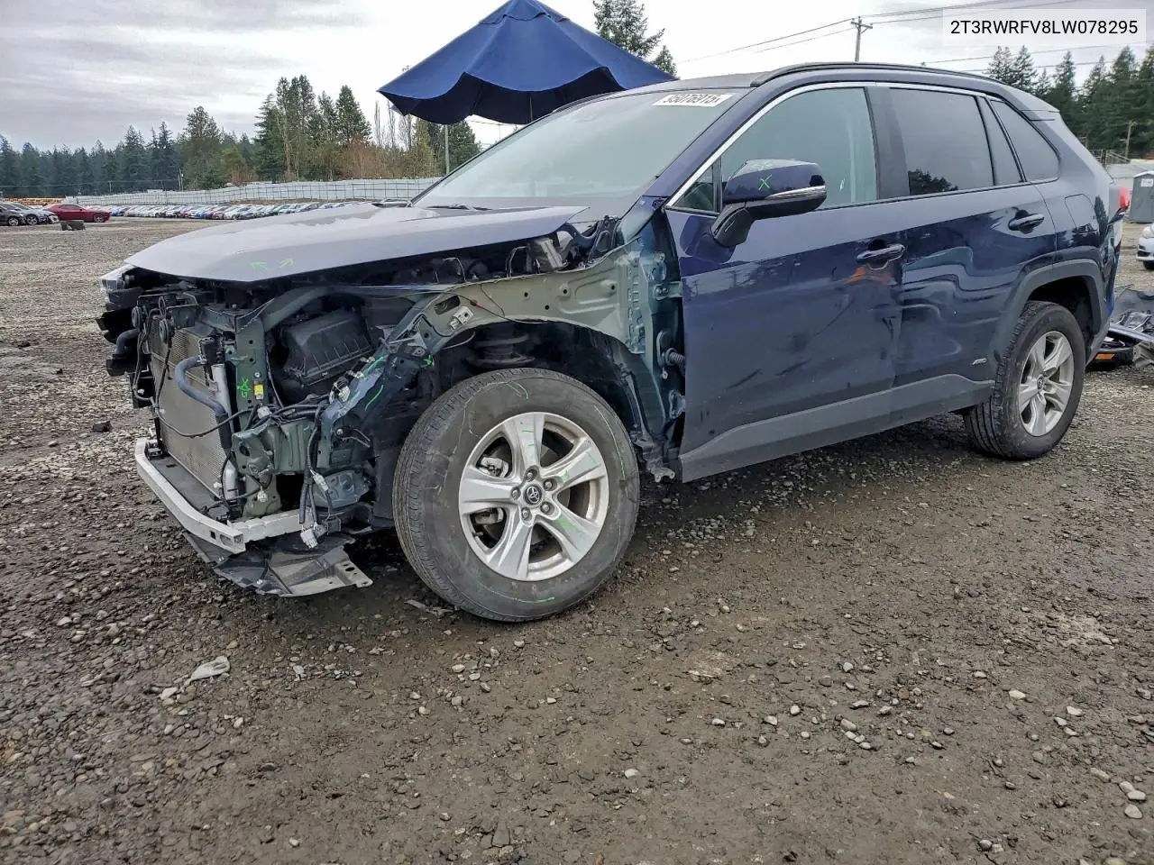 2T3RWRFV8LW078295 2020 Toyota Rav4 Xle