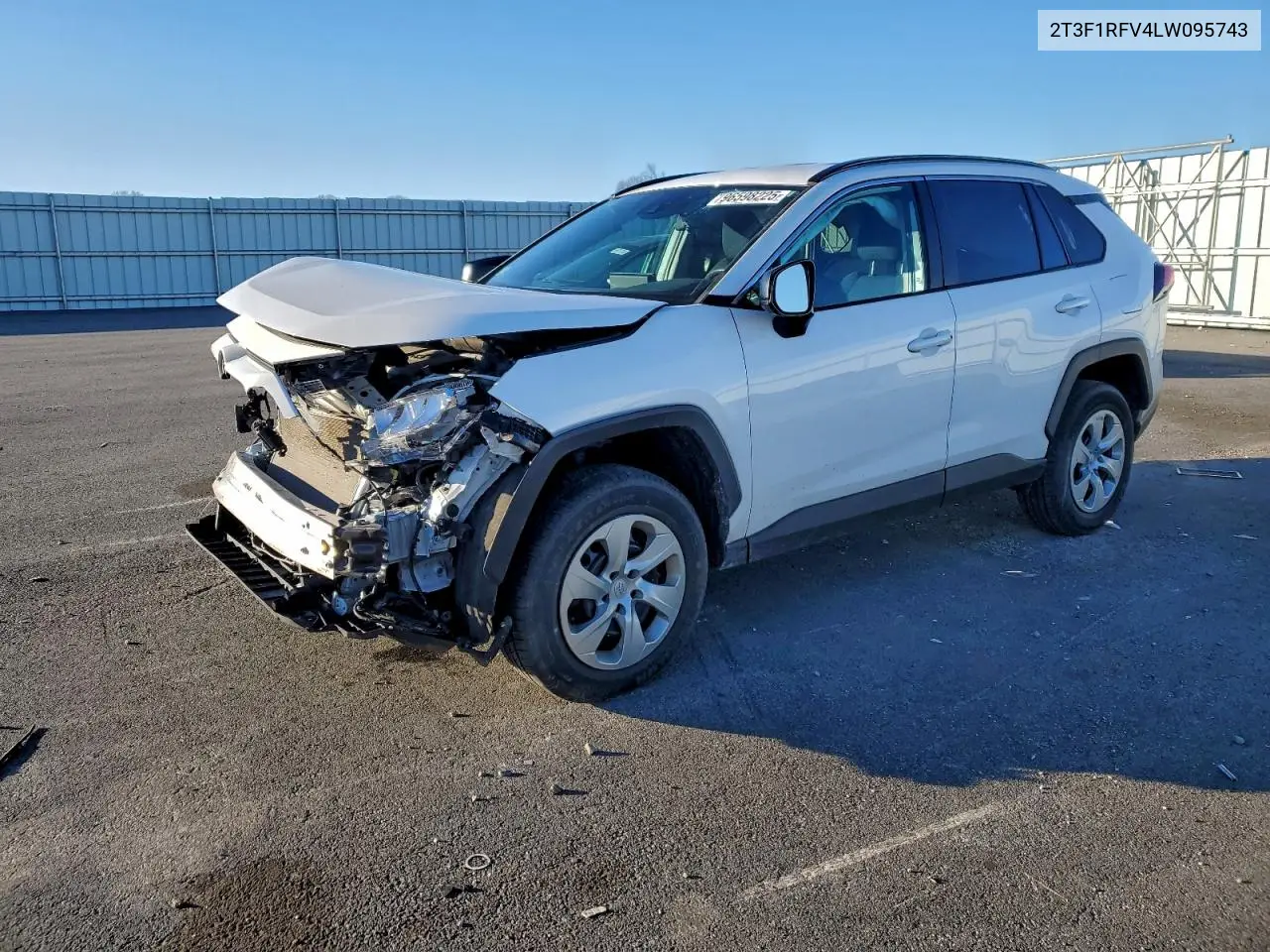 2T3F1RFV4LW095743 2020 Toyota Rav4 Le