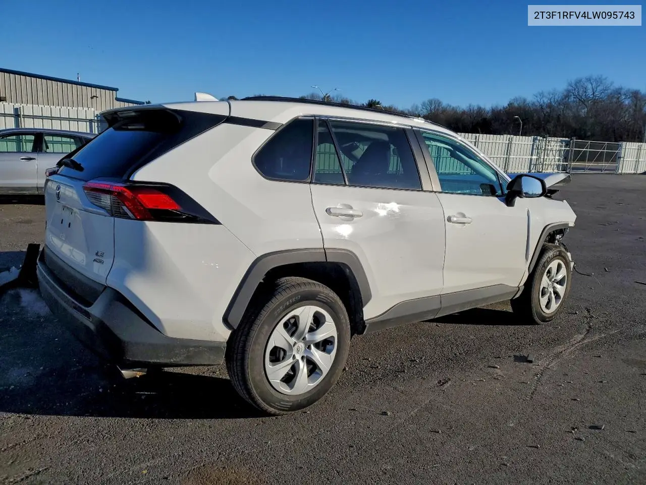 2T3F1RFV4LW095743 2020 Toyota Rav4 Le