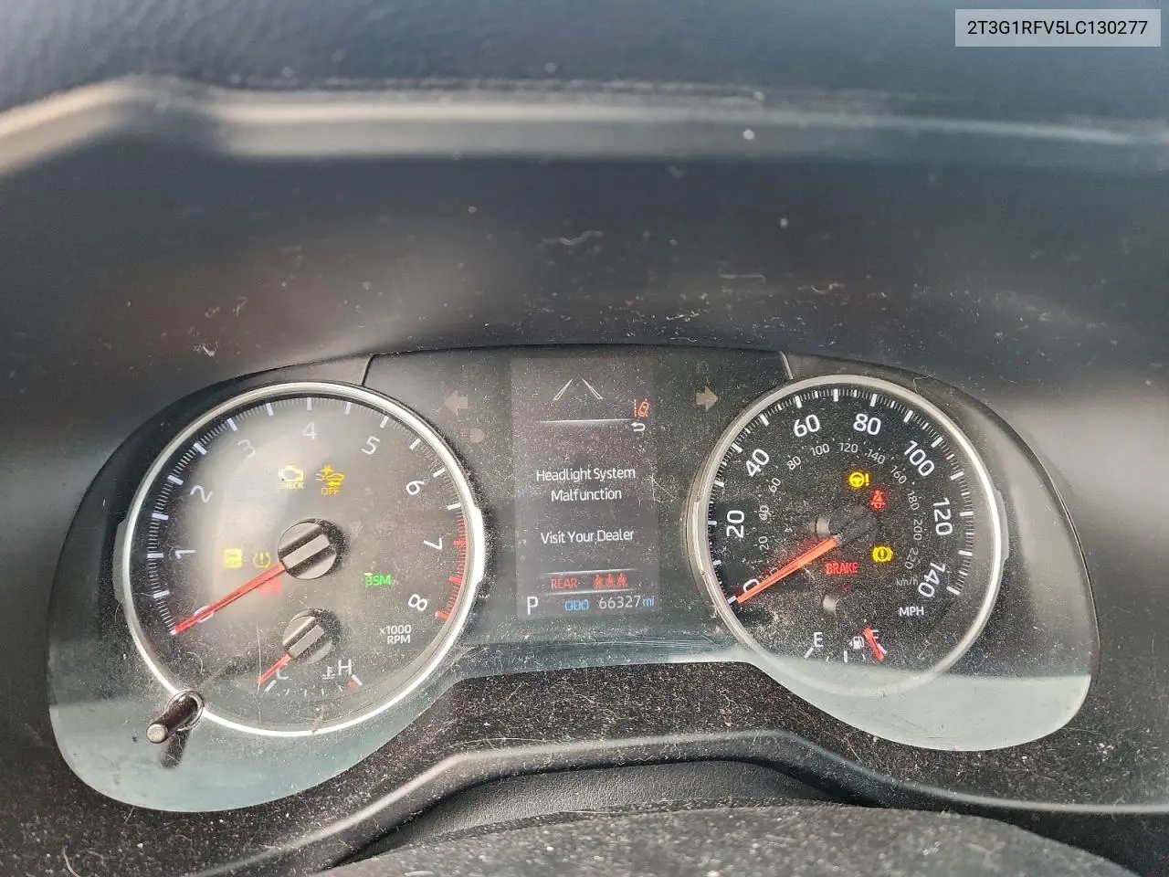 2T3G1RFV5LC130277 2020 Toyota Rav4 Le