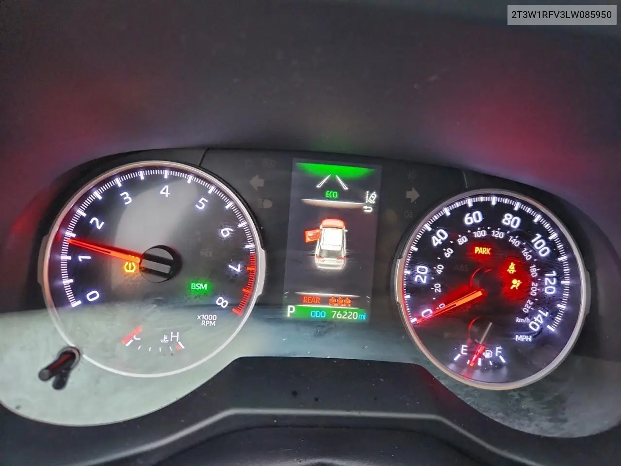 2T3W1RFV3LW085950 2020 Toyota Rav4 Xle
