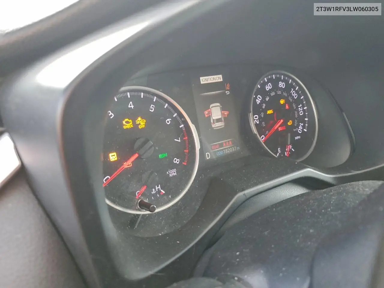 2T3W1RFV3LW060305 2020 Toyota Rav4 Xle