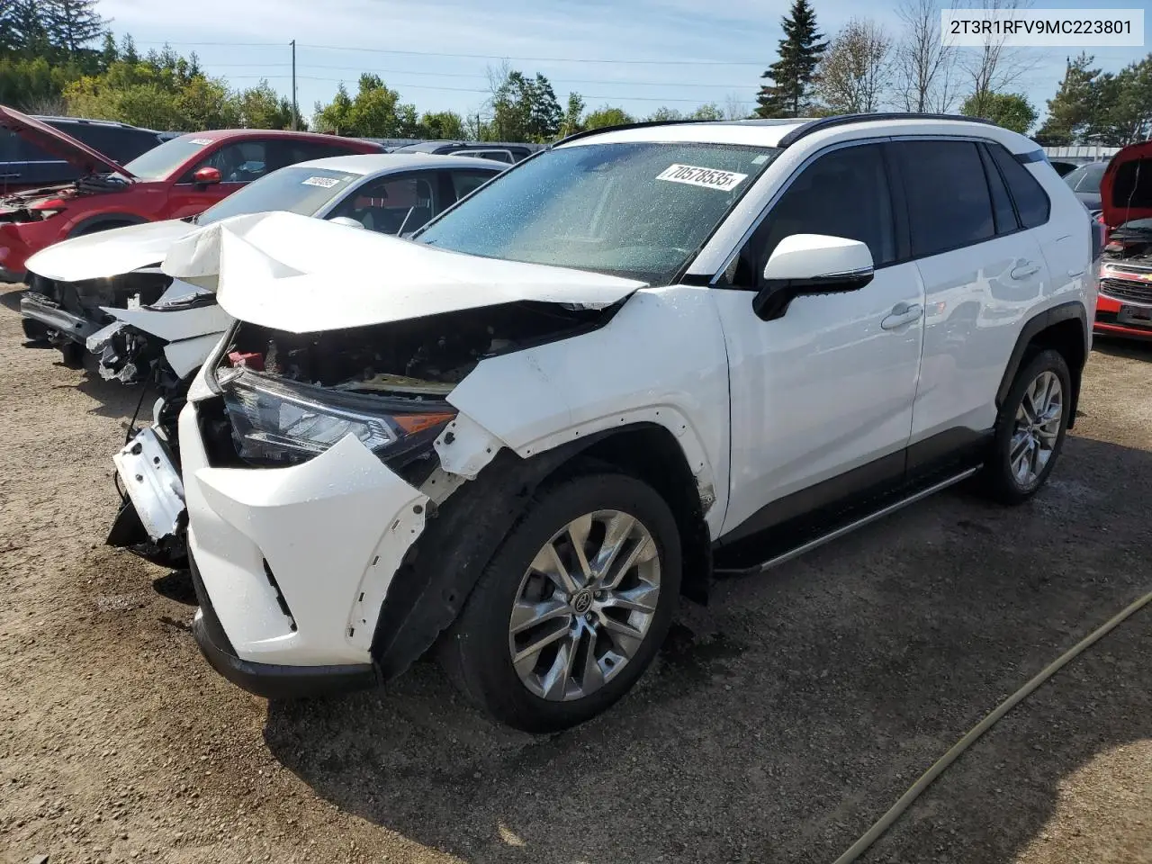 2T3R1RFV9MC223801 2021 Toyota Rav4 Xle