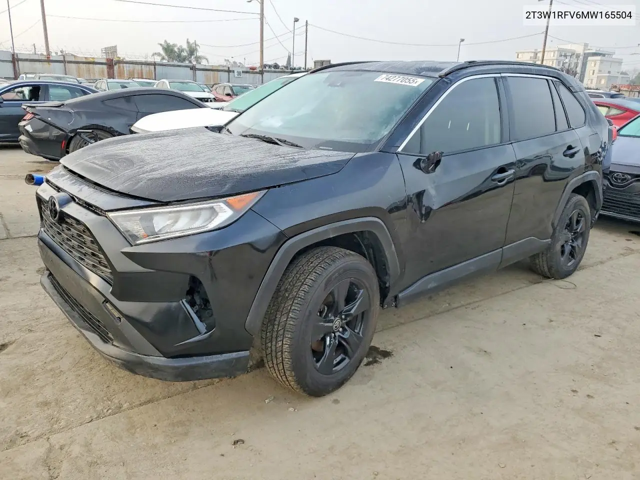 2T3W1RFV6MW165504 2021 Toyota Rav4 Xle