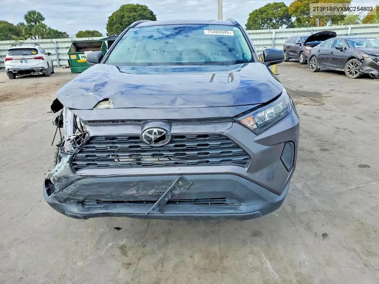 2T3F1RFVXMC254803 2021 Toyota Rav4 Le