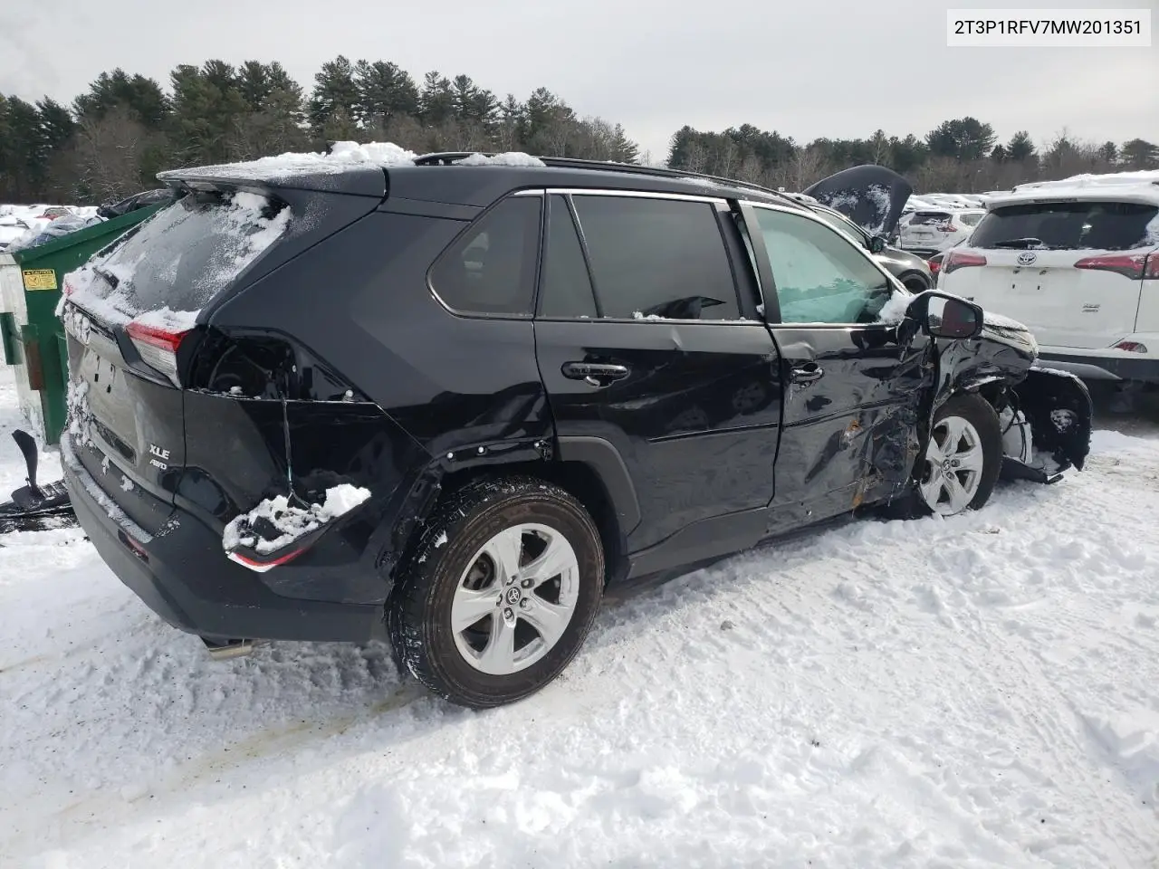 2T3P1RFV7MW201351 2021 Toyota Rav4 Xle