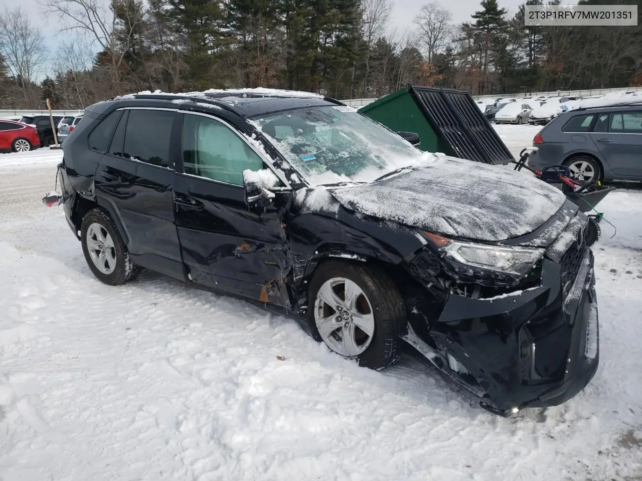 2T3P1RFV7MW201351 2021 Toyota Rav4 Xle