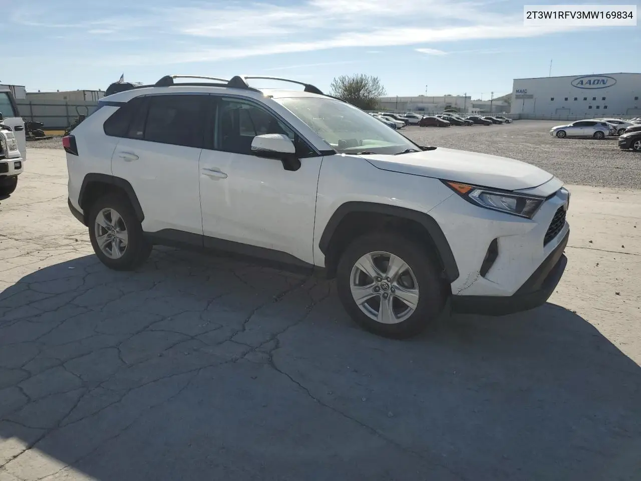 2T3W1RFV3MW169834 2021 Toyota Rav4 Xle