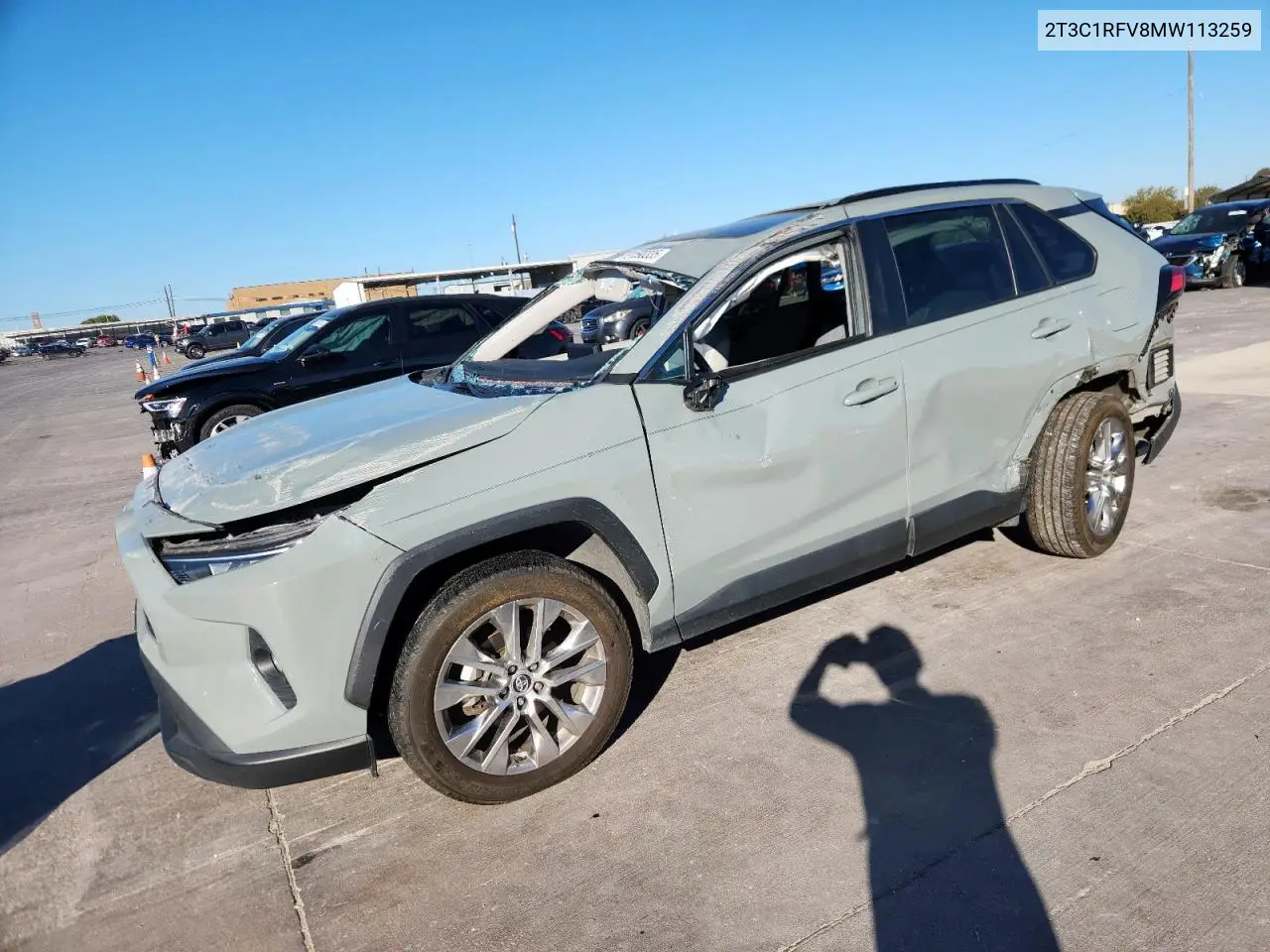 2T3C1RFV8MW113259 2021 Toyota Rav4 Xle Premium