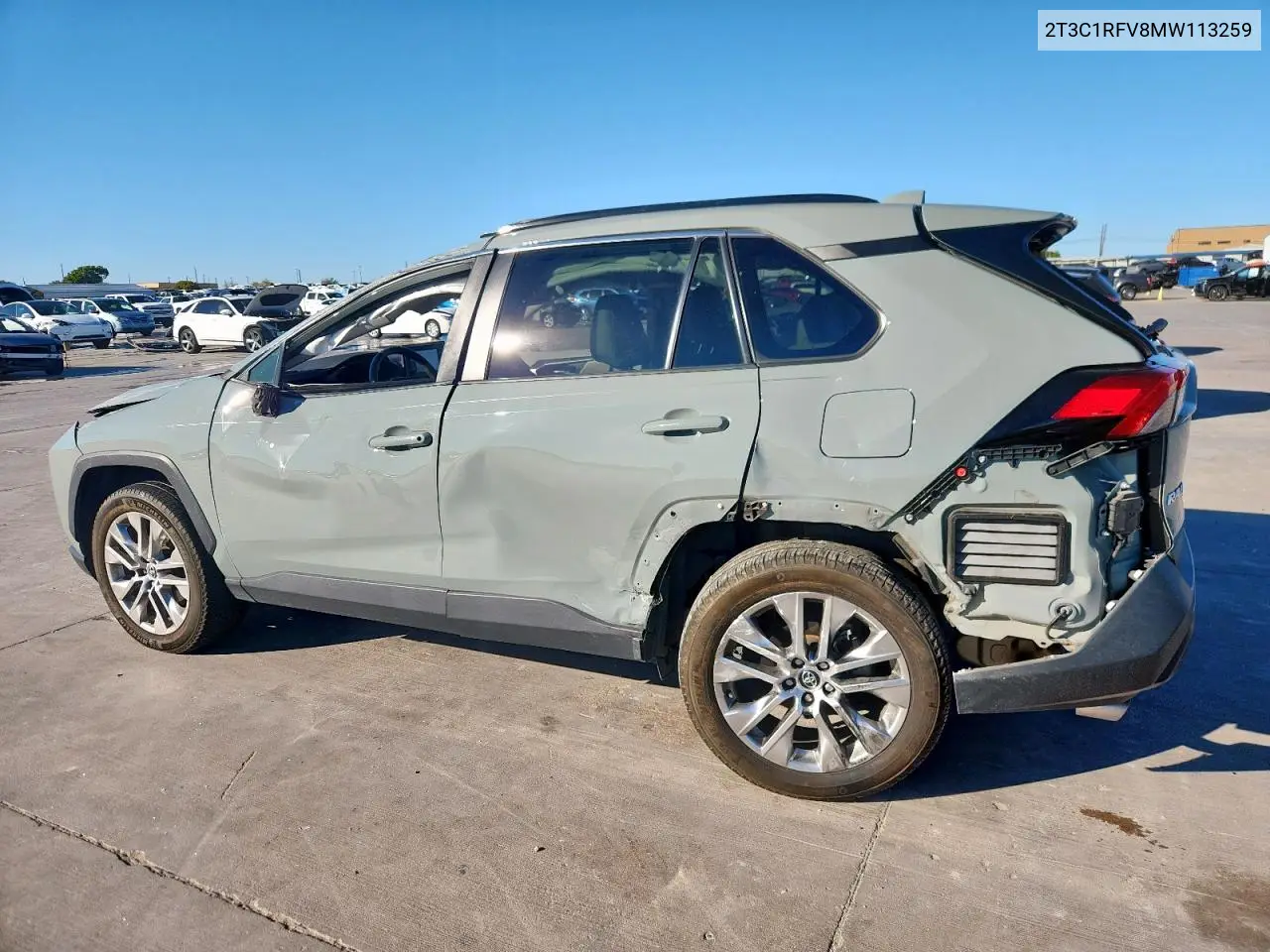 2T3C1RFV8MW113259 2021 Toyota Rav4 Xle Premium