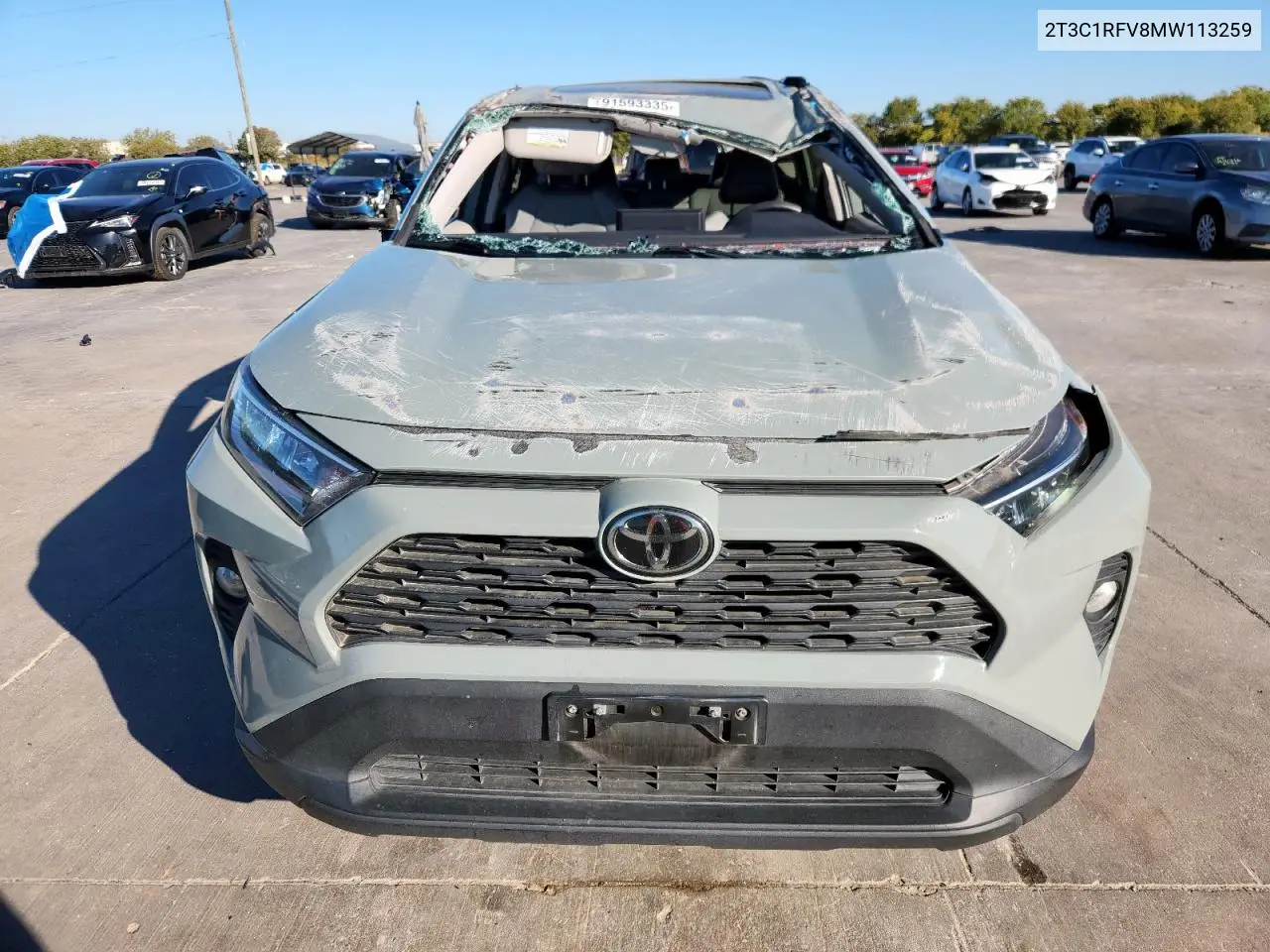 2T3C1RFV8MW113259 2021 Toyota Rav4 Xle Premium