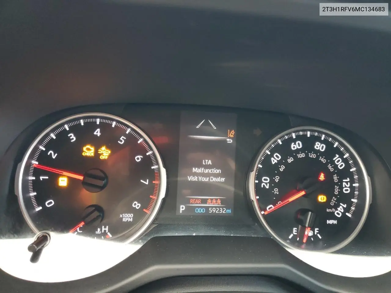 2T3H1RFV6MC134683 2021 Toyota Rav4 Le