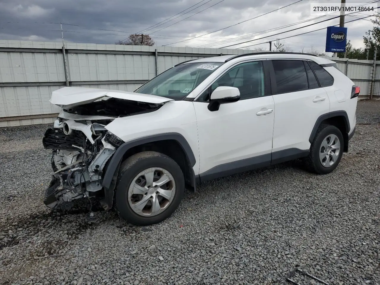 2T3G1RFV1MC148664 2021 Toyota Rav4 Le