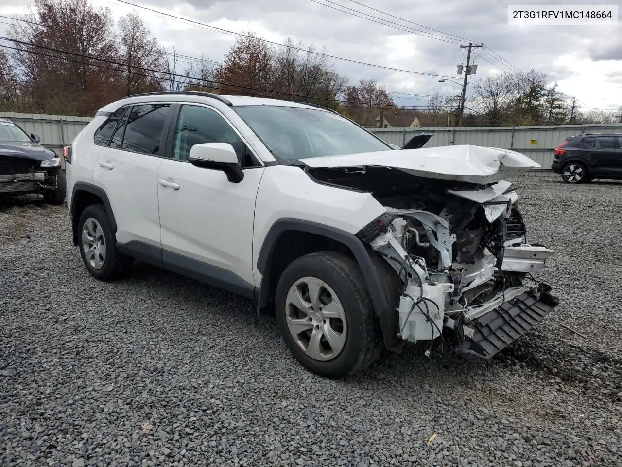 2T3G1RFV1MC148664 2021 Toyota Rav4 Le